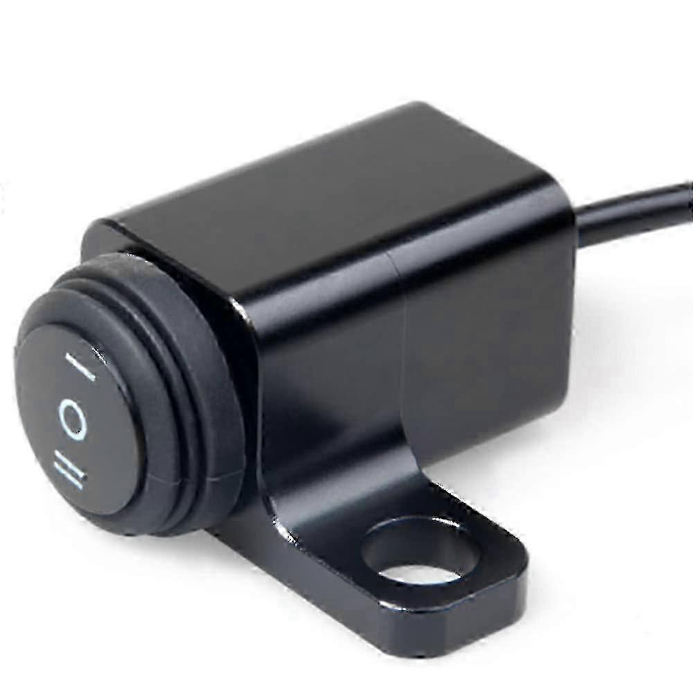 For 2024 1 Pc 12V 15A CNC Motorcycle Switches Waterproof ON Off ON Handlebar Control Switch for Headlight Low Beam Fog Light M10 Screw Mount - Upgrade