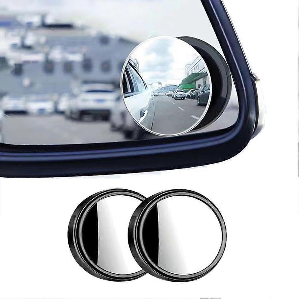 Suction Cup Car Convex Blind Spot Mirror 360Degree Wide View HD Side View 2024 Upgrade Blind Spot Mirror Black One Size