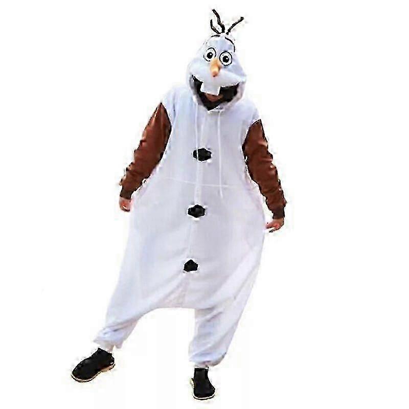 Olaf Onesie Pajamas for Men & Women - Unisex Homewear, Halloween & Christmas Costume