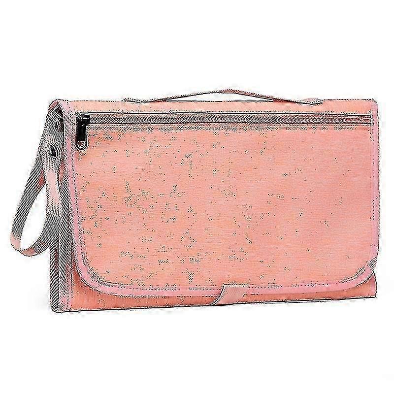 Bärbar vikbar skötbädd med fickor för nyfödda - Utomhus Blöjdyna redo för resor