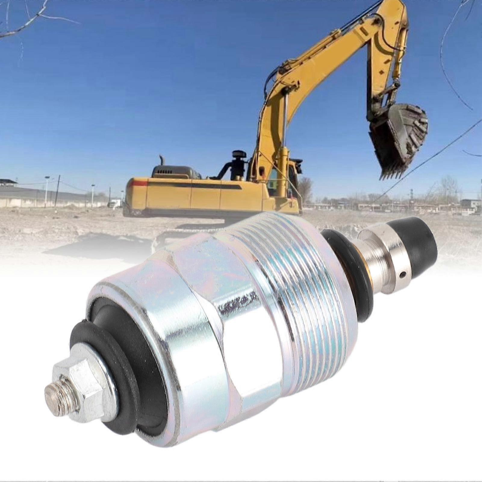 Fuel Shut Off Solenoid Valve Engine Stop Flameout Shutdown Tool for Isuzu Excavator 12V 