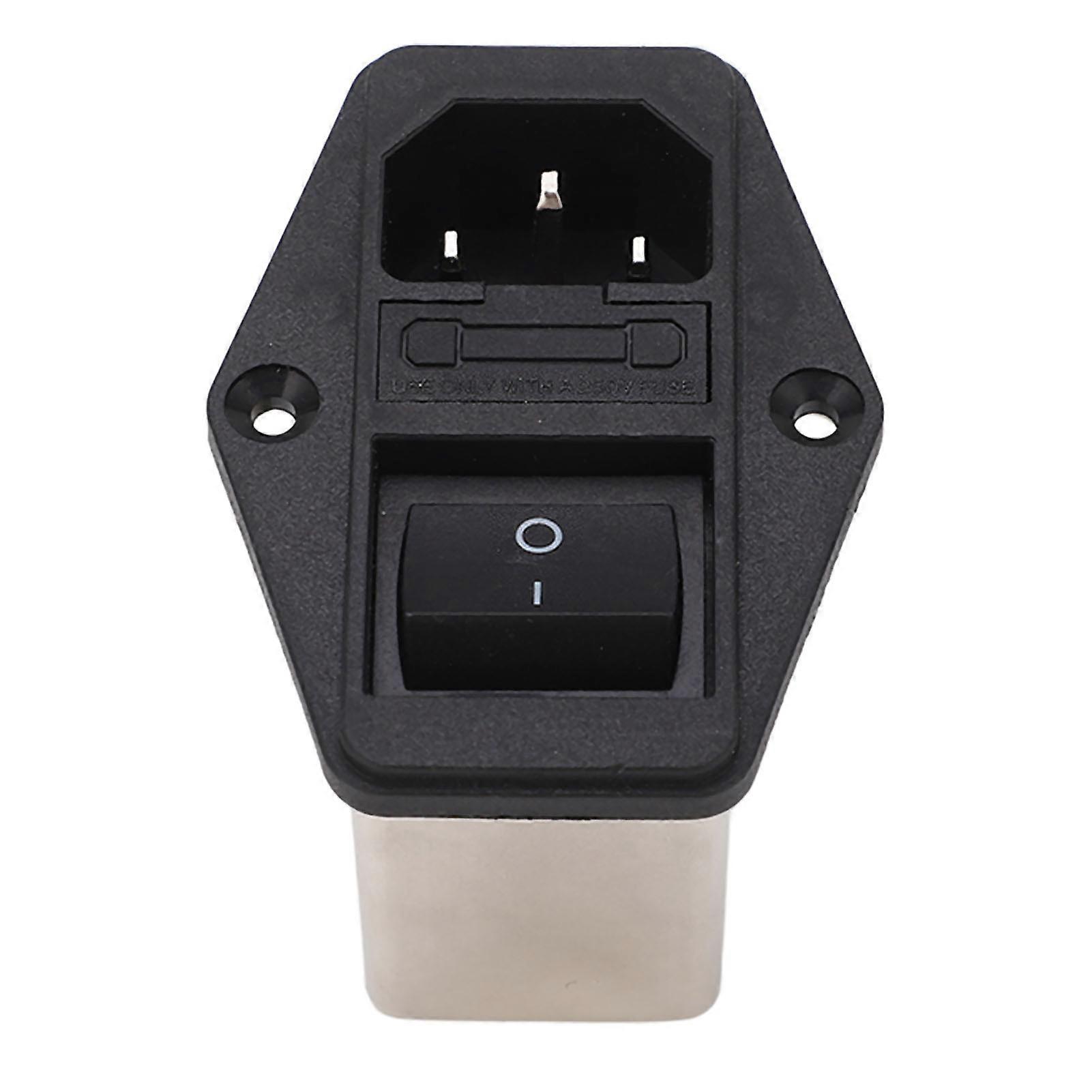 EMI Power Filter Single Phase IEC Socket Panel Power Line Filter Noise Suppressor for Medical Equipment AC115 250V