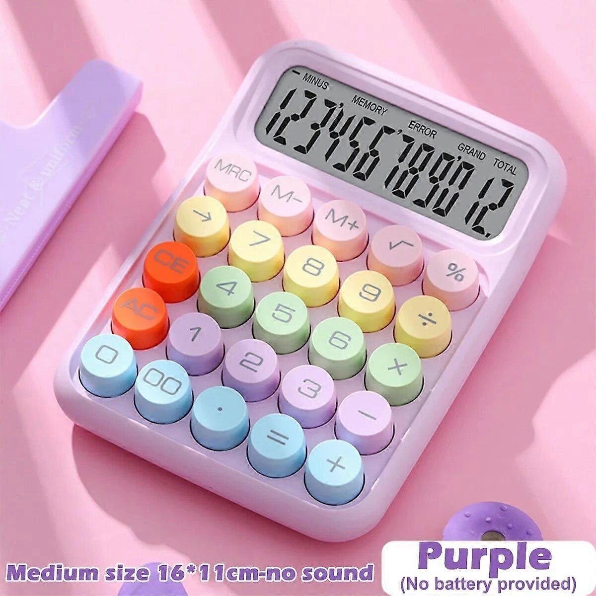 Ins Dopamine Candy Color Calculators Large Display Mechanical Dot Keyboard Back To School Supplies Students/Finance Stationery