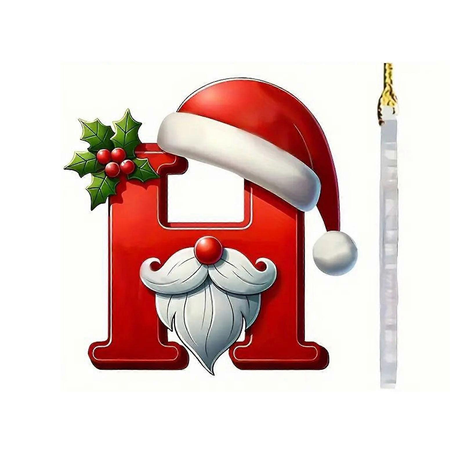 26 Letters Christmas Tree Decoration Pendant, Alphabet Ornaments A-Z, Compatible with Xmas Tree Hanging Decor