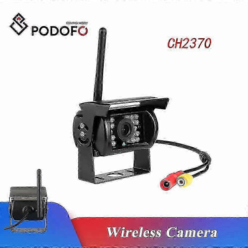 Podofo Truck Backup Camera Waterproof 18 IR LED Night Vision Vehicle Rear View Camera 2370 wireless camera