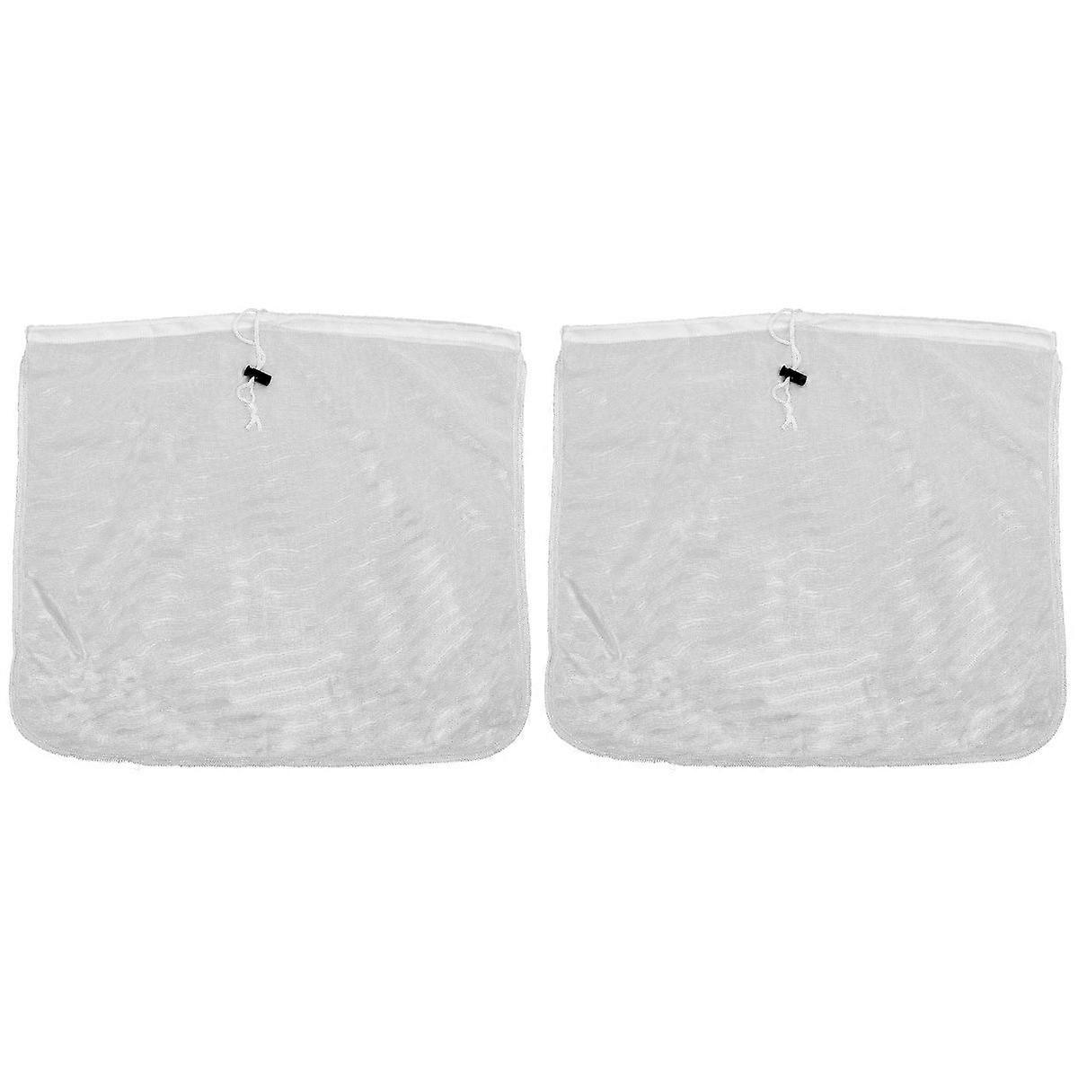 2pcs Fruit Juice Straining Bag Reusable Grape Wine Filter Bag Coffee Tea Residue Filter Bag