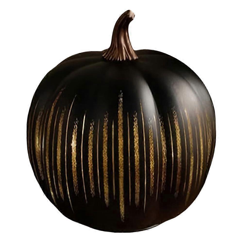 Pumpkins Glass Pumpkin Lamp With Timer Light Small Black Halloween Decor