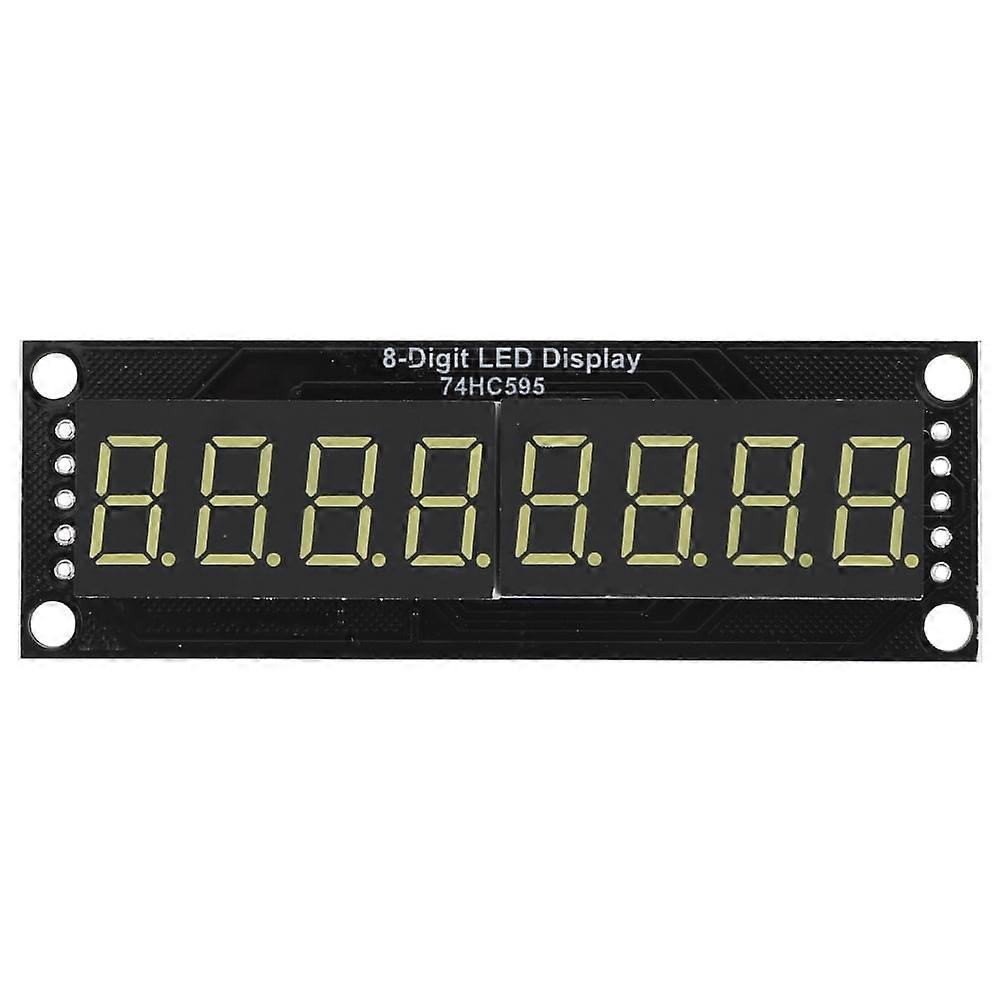 jixopn 0.36in 8-Digit Digital Display Tube Module 74HC595 7 Segments 5-Volts (White)