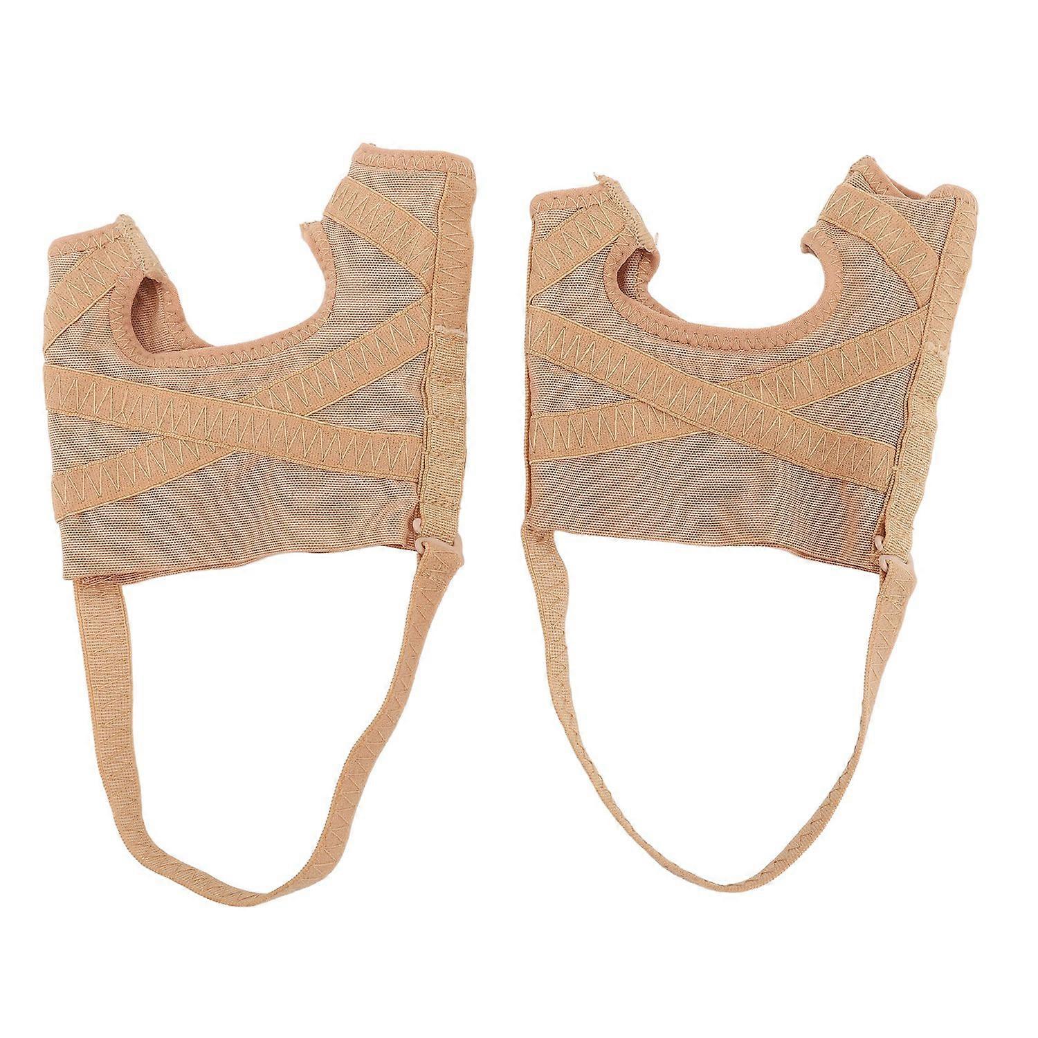 1pair Big Toe and Tail Toe Corrector Adjustable Multifunctional Breathable Elastic Wraps Comfortable