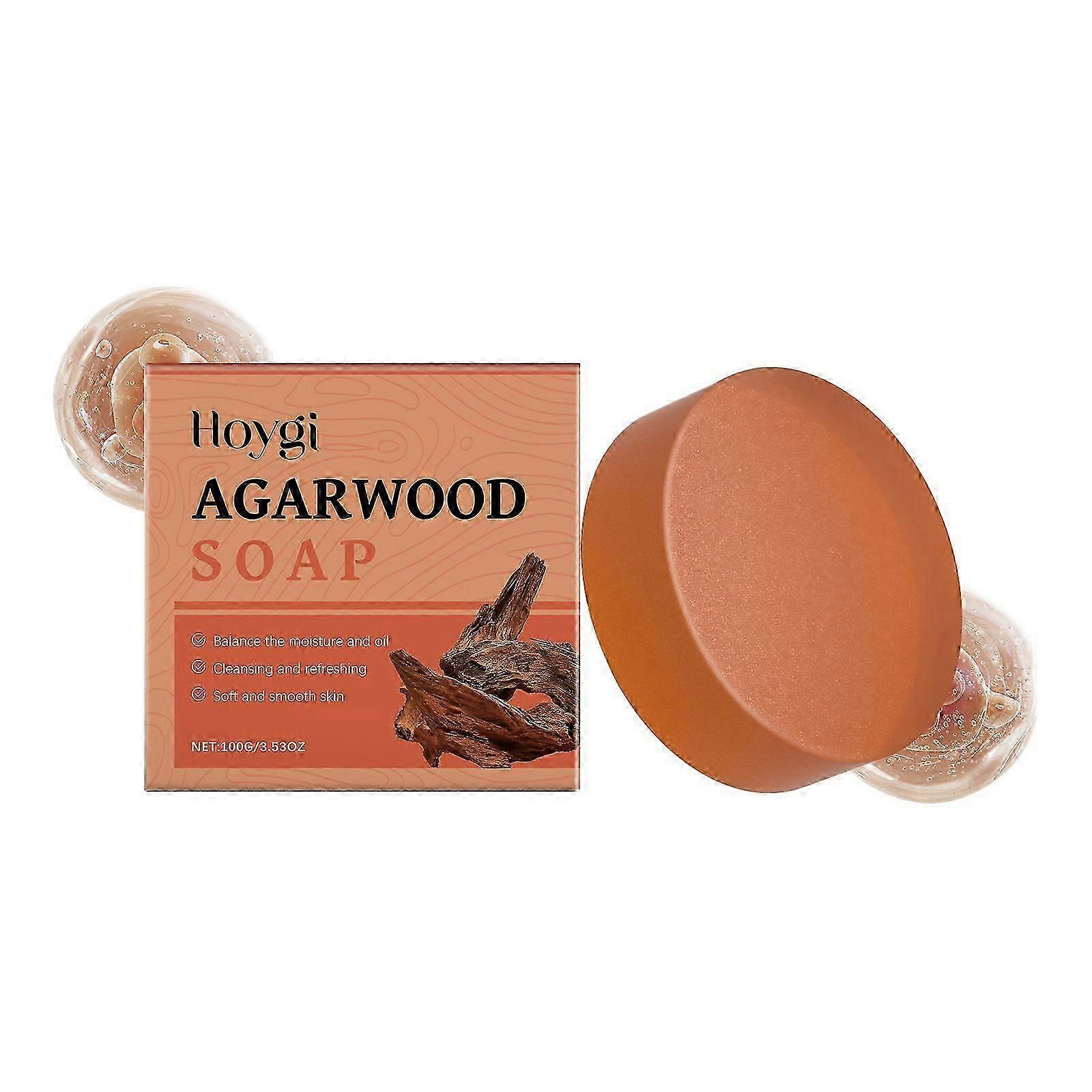 Hoygi Agarwood Refreshing And Cleansing Bath Soap Gently Cleanses The Skin, Providing A Refreshing, Comfortable, Soft And Moisturizing Sensation With