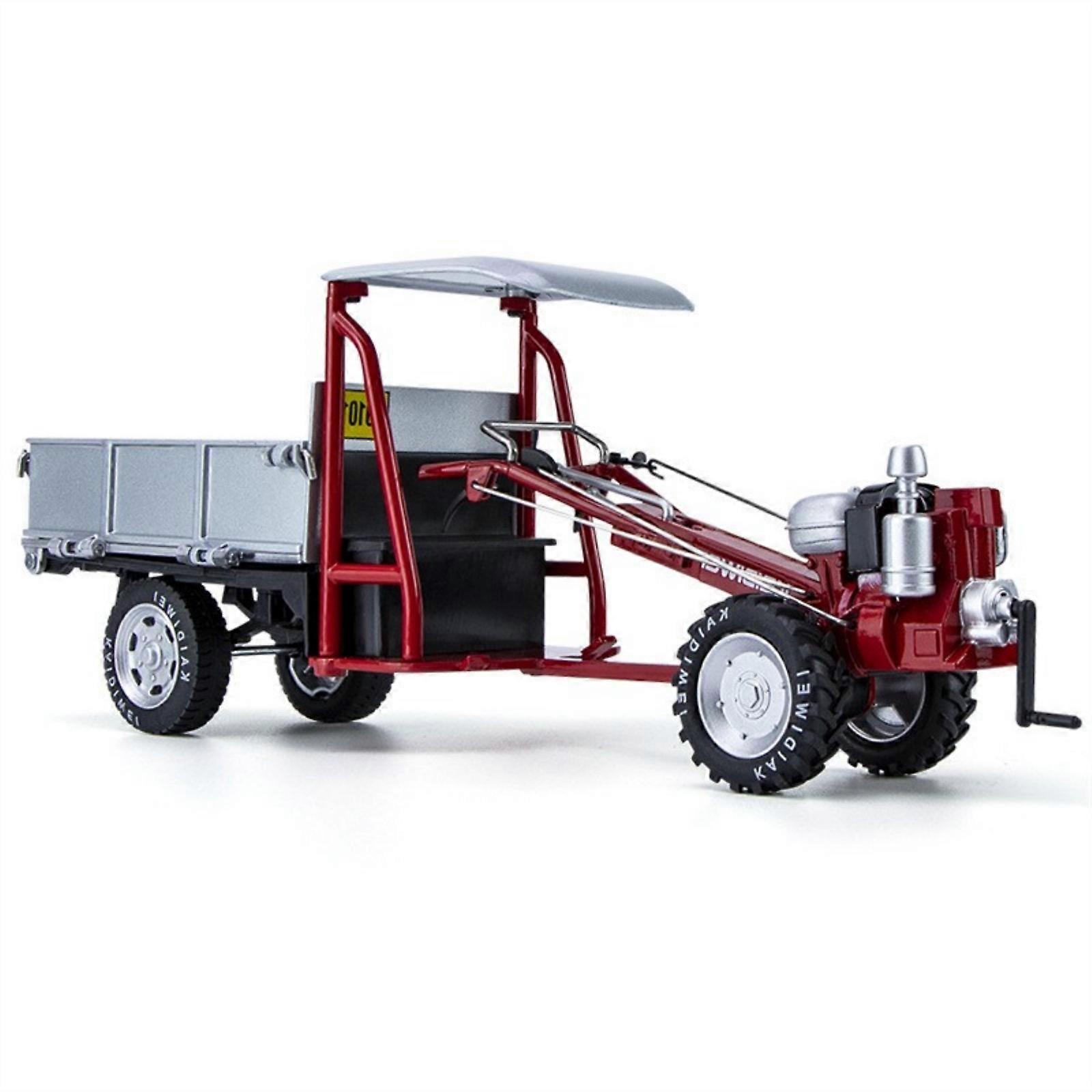 Classical Farm Tractor Die Cast Model In 1/16 Scale With Realistic Detailing For Collectors And Educators  Red