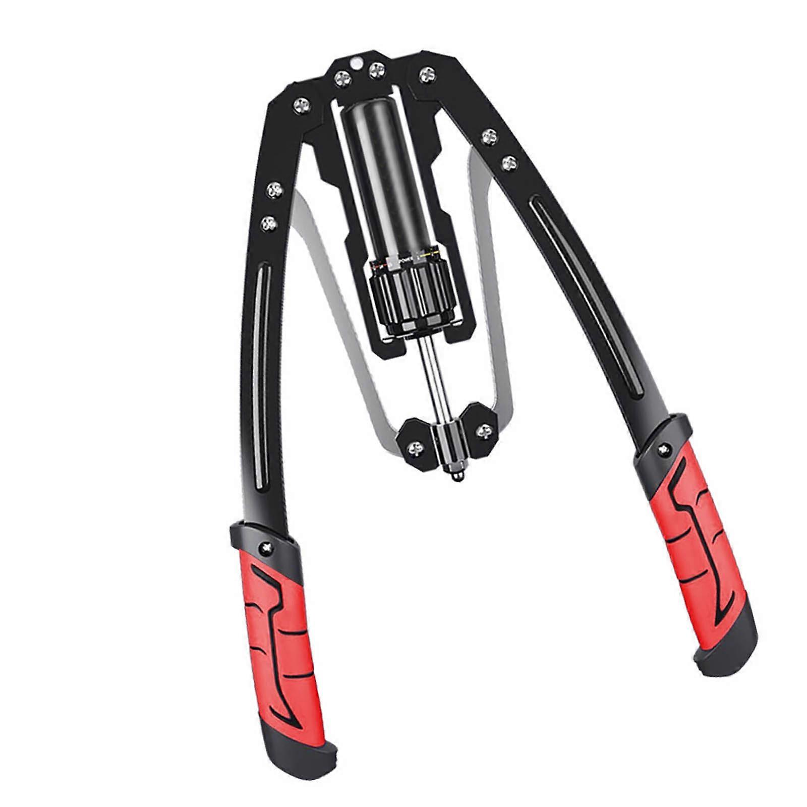 Adjustable Hydraulic Power Chest Press Machine Arm Trainer Full Body Muscle Training Arm Machine with Counter Enduring  Red