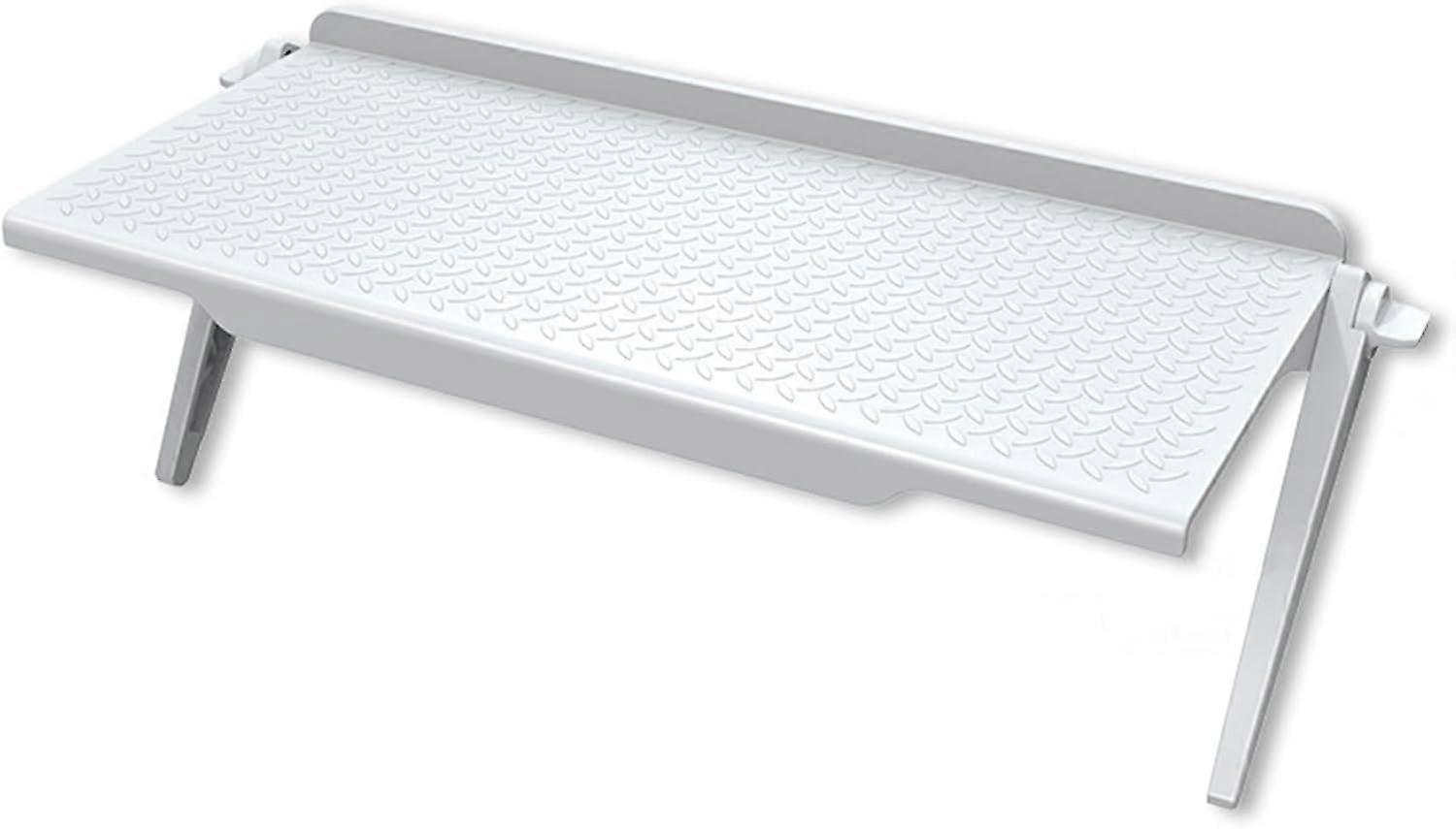 Screen  Shelf Adjustable TV Monitor Storage White Large Computer Monitor Screen  Shelf Holder