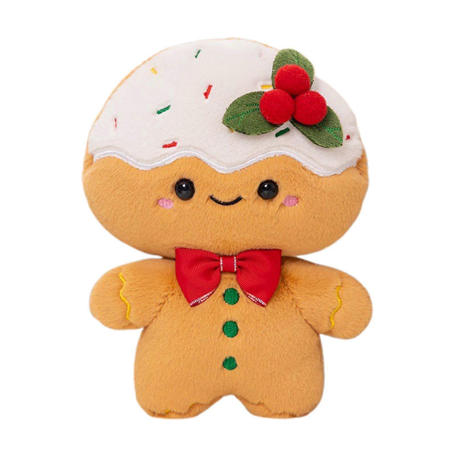 Soft Gingerbread Plush for Christmas Stocking Stuffers and Gifts