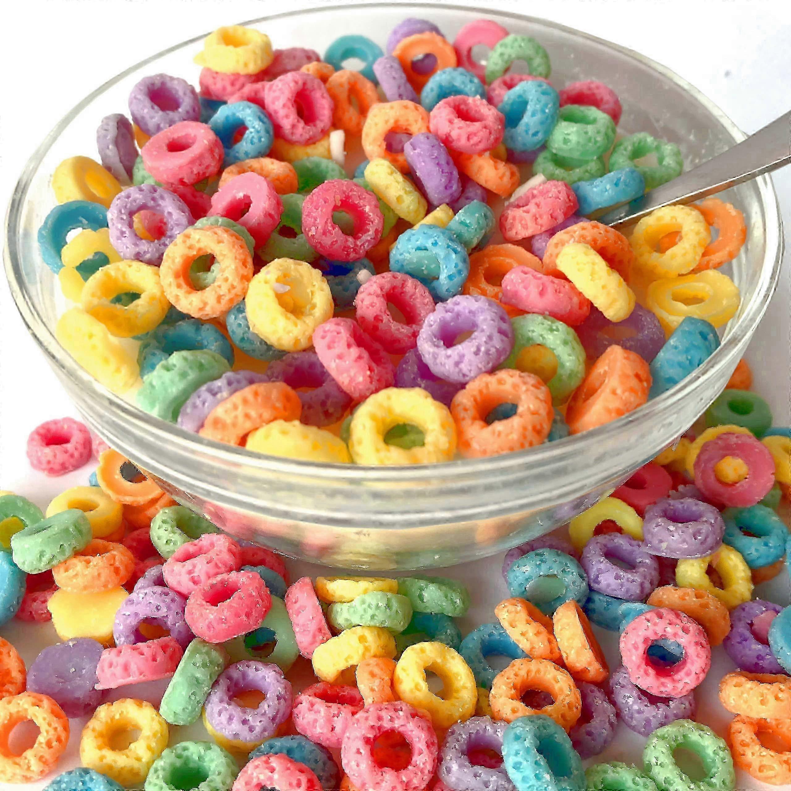 Fruit Loop Cereal Candle, Fun Novelty Gift for Cereal Bowl Lovers