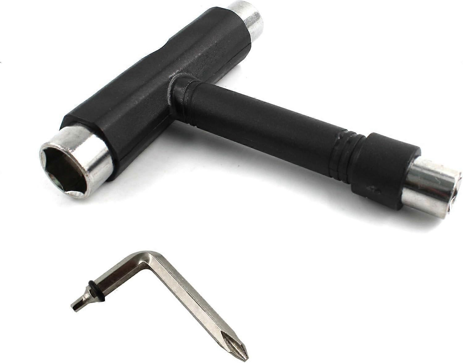 Muti-Function Portable Skateboard Tools,Skateboard Tool is 14,13,9.7mm with an L-Shaped Cross Hex Wrench