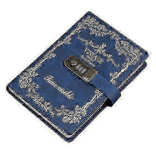 Lockable Diary Pu Leather Password Notebook Diary Lock Secret Diary Hardcover Notebook Lockable Diary Lock Diary