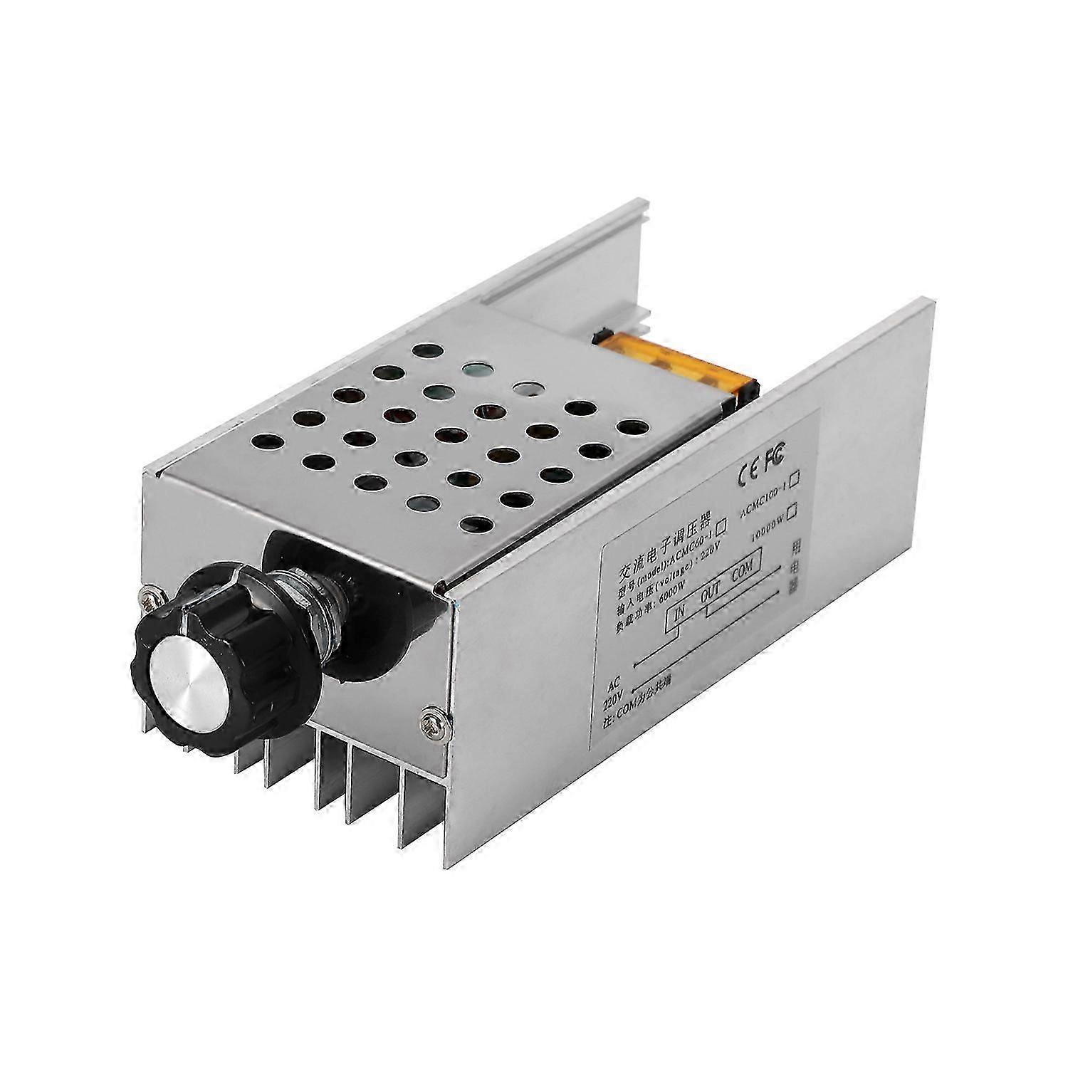 AC 220V 6000W Voltage Regulator Controller Electronic Dimmer Thermostat Speed Regulation Mold with