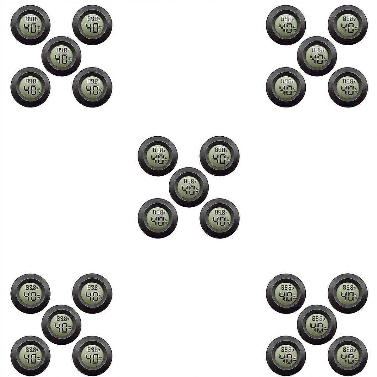 25-Pack Hygrometer Thermometer Digital LCD Monitor Humidity Meter Gauge for Humidifiers Dehumidifier