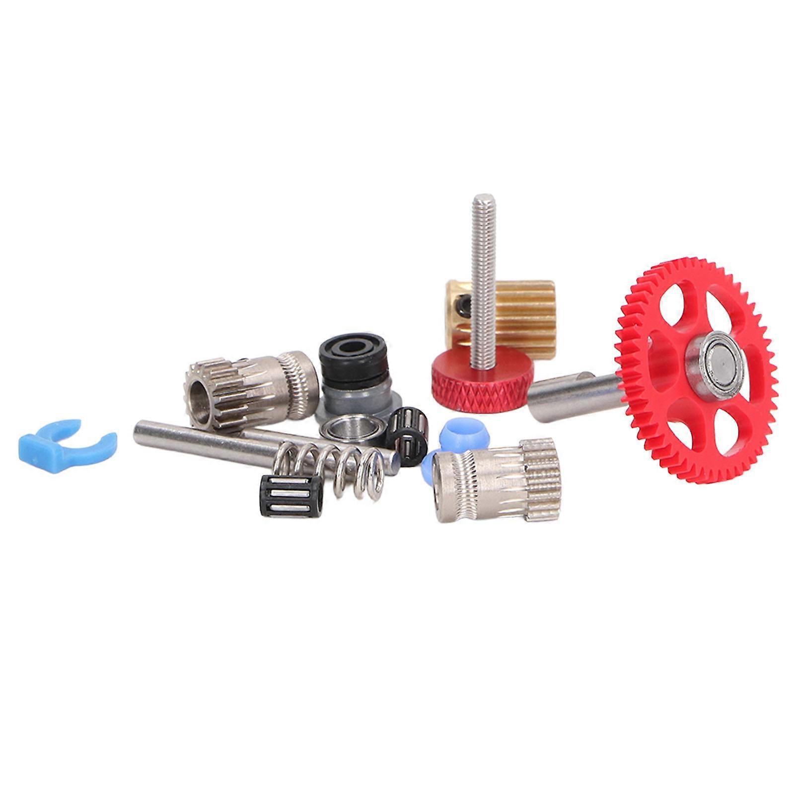 3D Printer Upgrade Extruder Red Wheel Kit - Dual Gear Assembly for Voron 2.4 0.1 1.8 Model