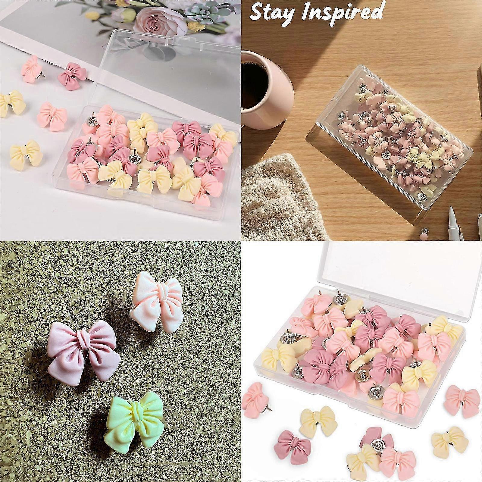 Decorative Resin Push Pins Scratch Bulletin Board Accessories For Office School Craft Rooms Multicolor