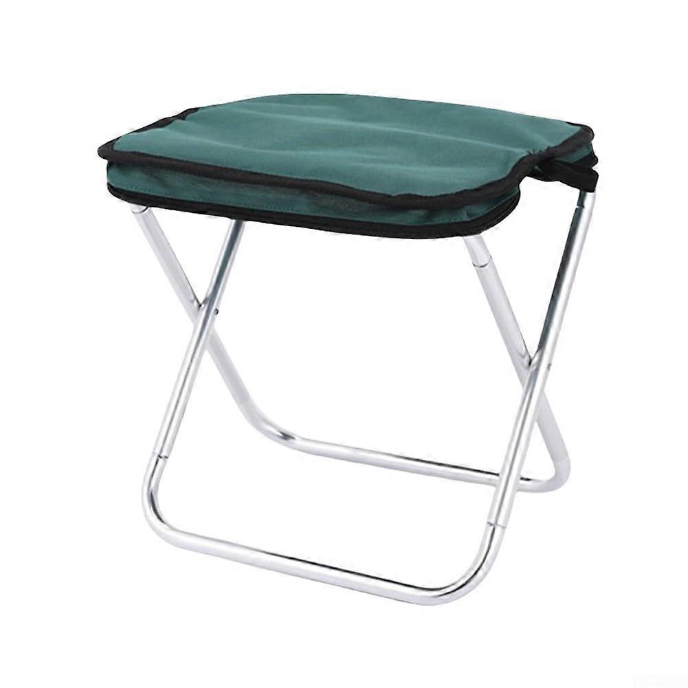 Portable Folding Camping Stool with Carry Handle for Beach, Park and Outdoor Use – Ink Green