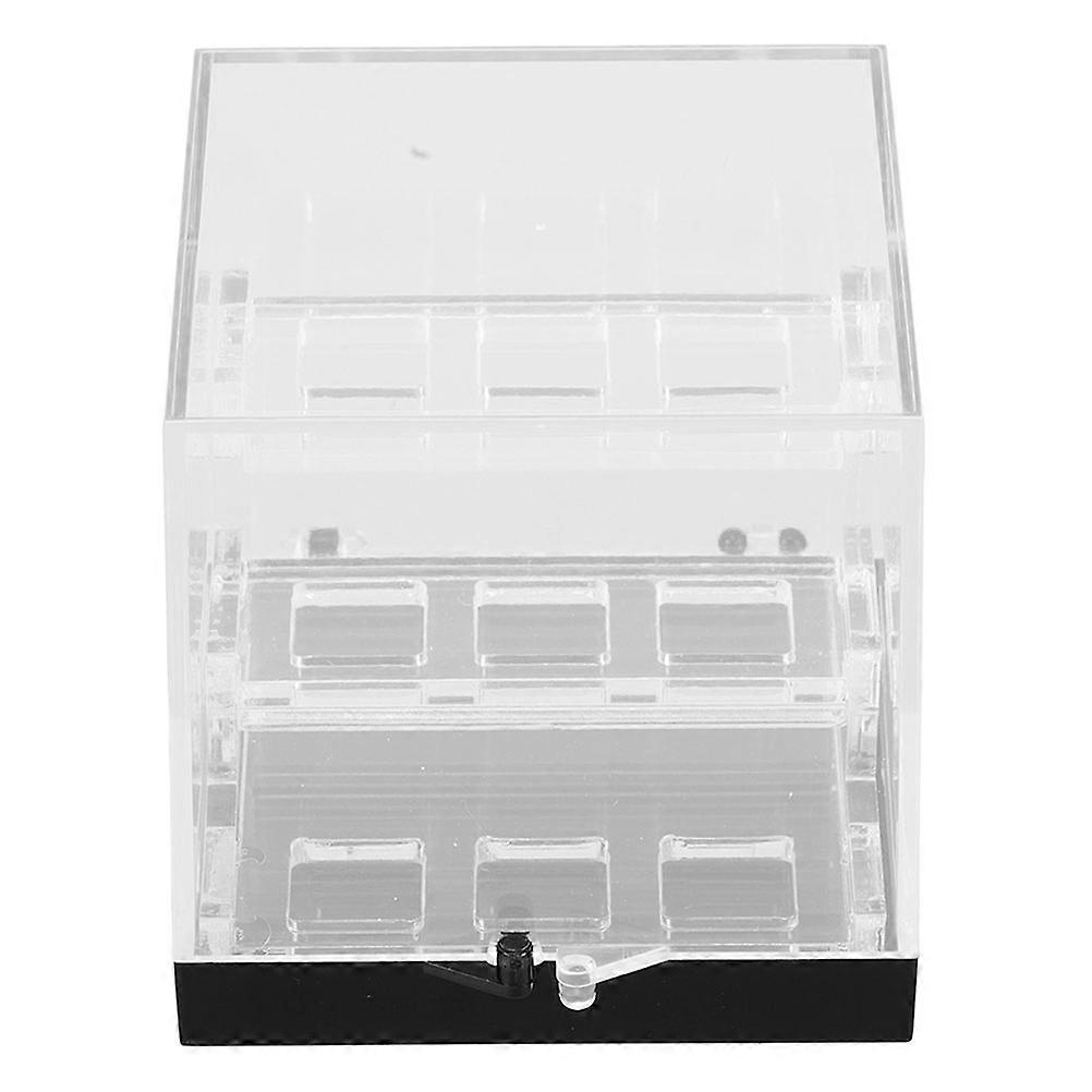 Display Box Acrylic Showcase Box for Storage Use Black with Lid