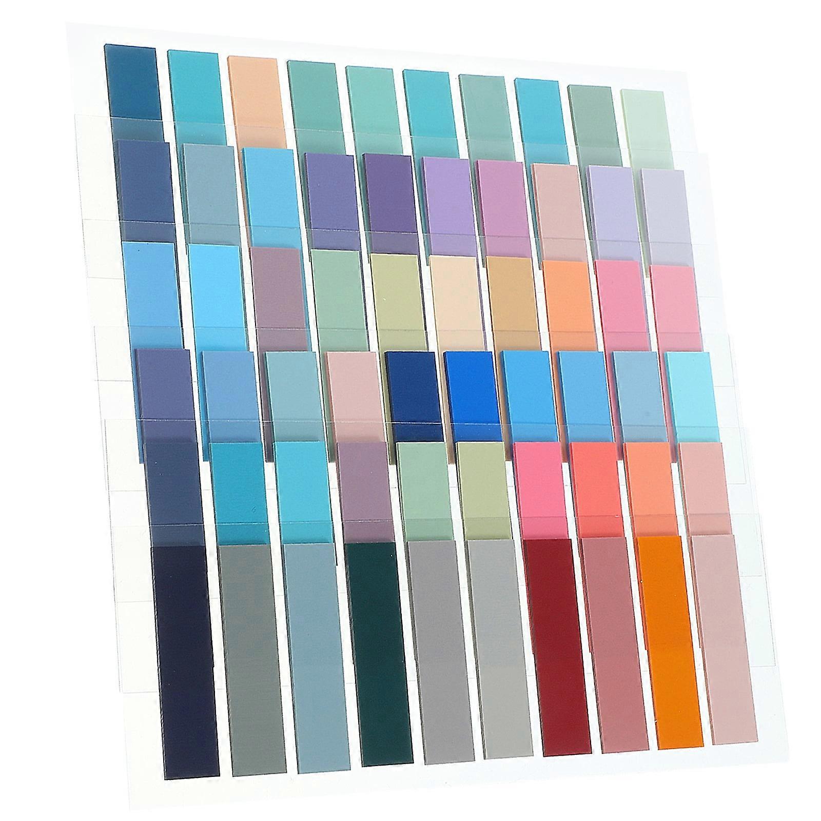 6 Sheets Books Color Note Tabs Booktabs Colored Labels Binder Tabs Annotation Tabs