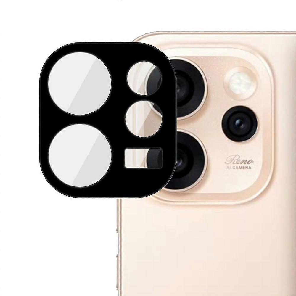 Compatible For Oppo Reno15 Pro 5G Tempered Glass Lens Protector Black Silk Printing Camera Lens Film