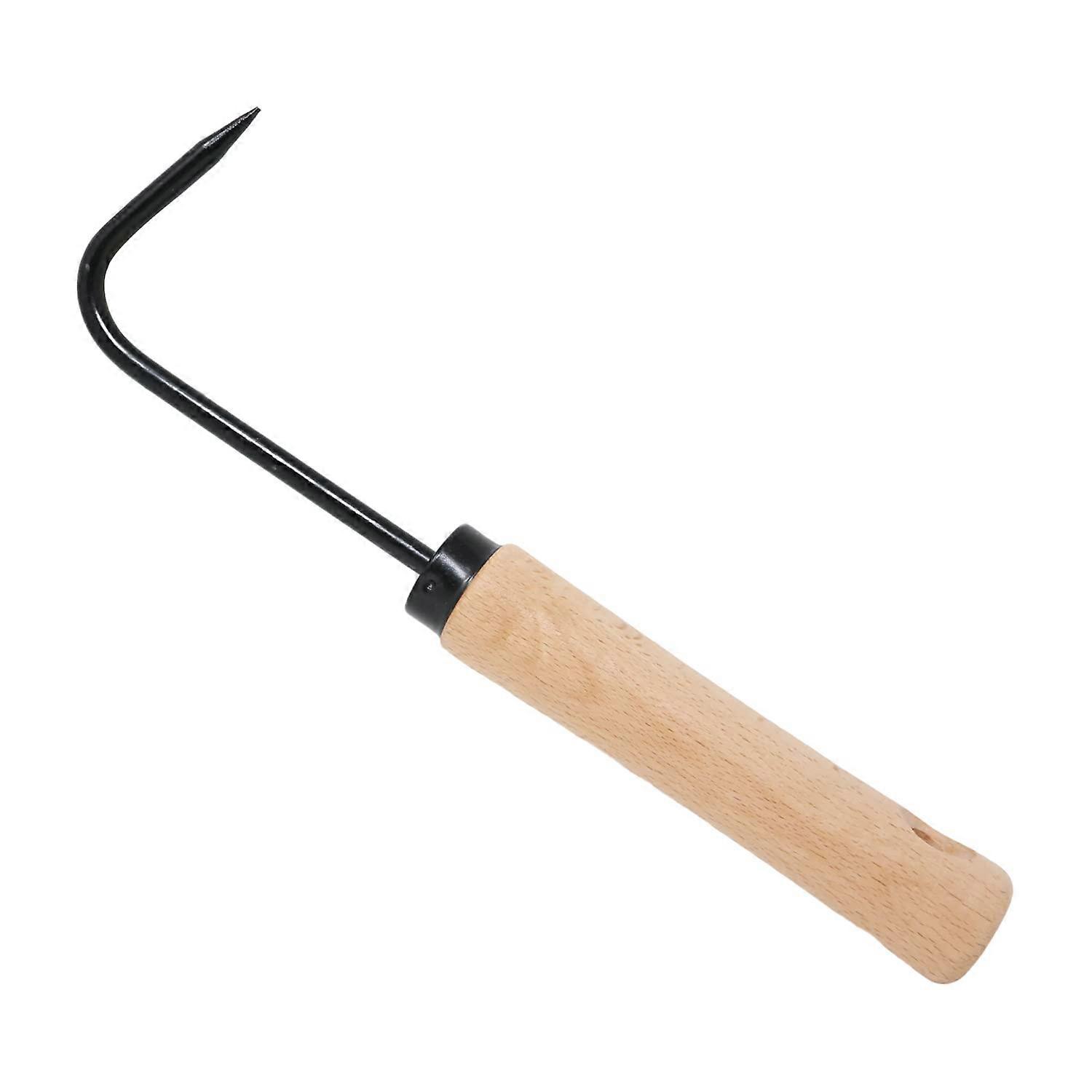 Garden Hand Weeder SingleClaw Weed Removal Tool with Ergonomic Wooden Handle 8.5 Inch