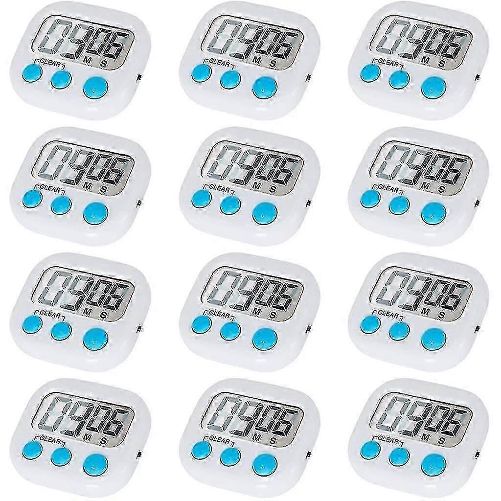 12 Pack Digital Kitchen Timer With On/off Switch, Loud Alarm cy