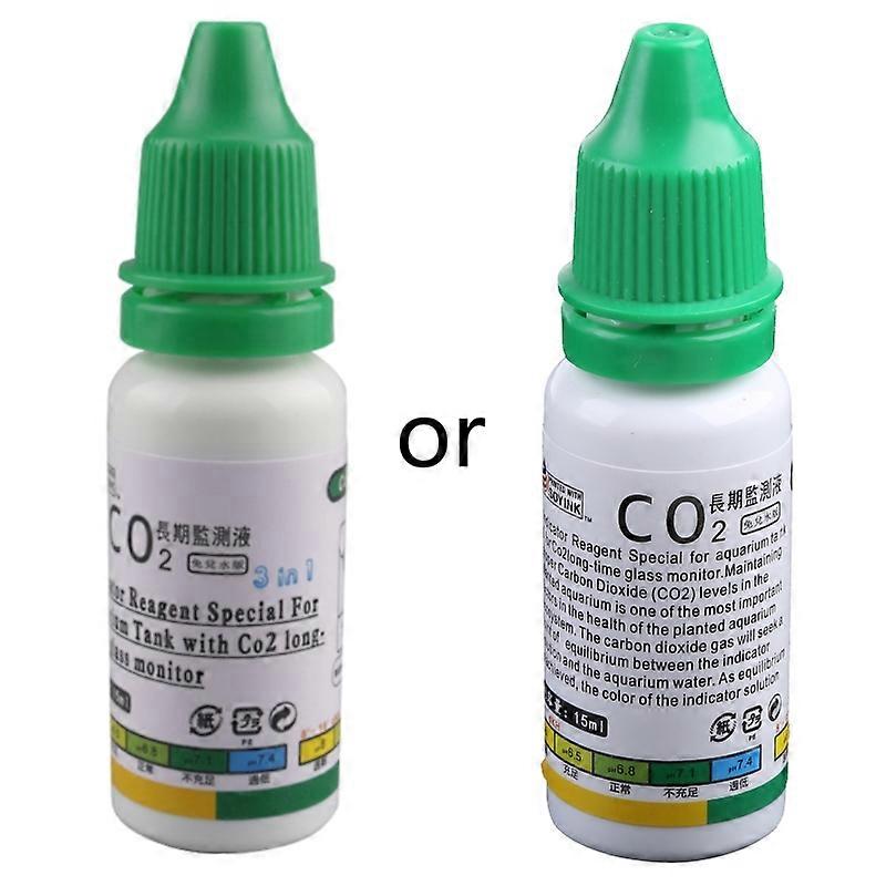 15ml Aquarium CO2 Solution Monitor Fluid Glass Carbon Dioxide Checker
