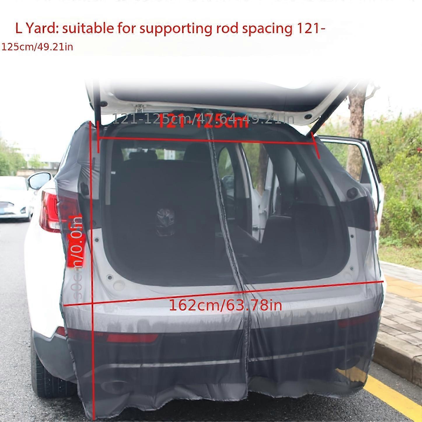 Magnetic Mosquito Screen for SUV, Vans & RV- Adjustable Sunshade & Insect Protection Tailgate Net with Easy Install