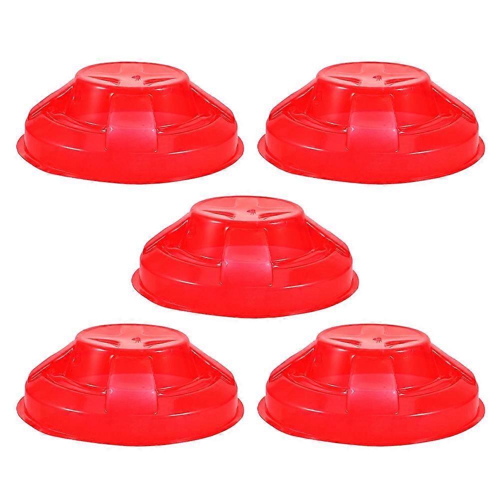 Red Detector Cover for 5Pcs Fire Detector Dust Protection
