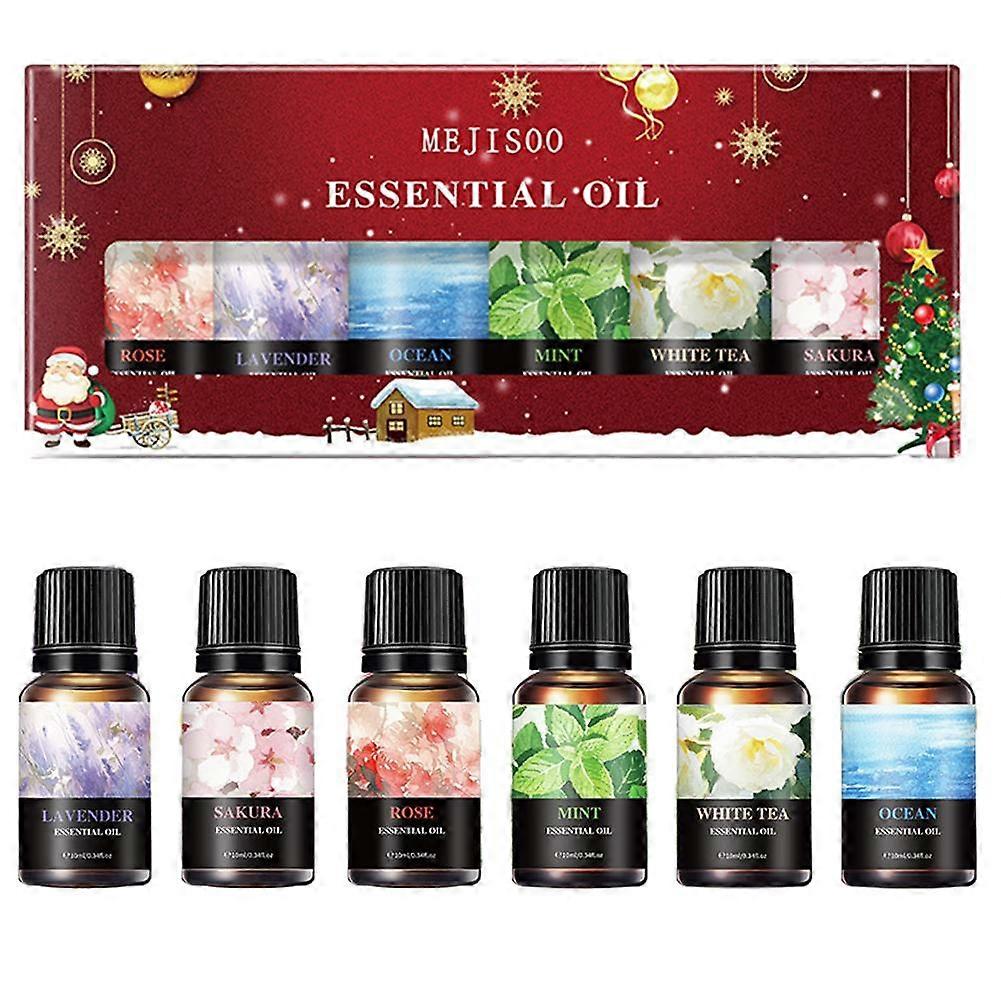­6pcs Fragrant Essential Oil Water Soluble Various Fragrance Essential Oil