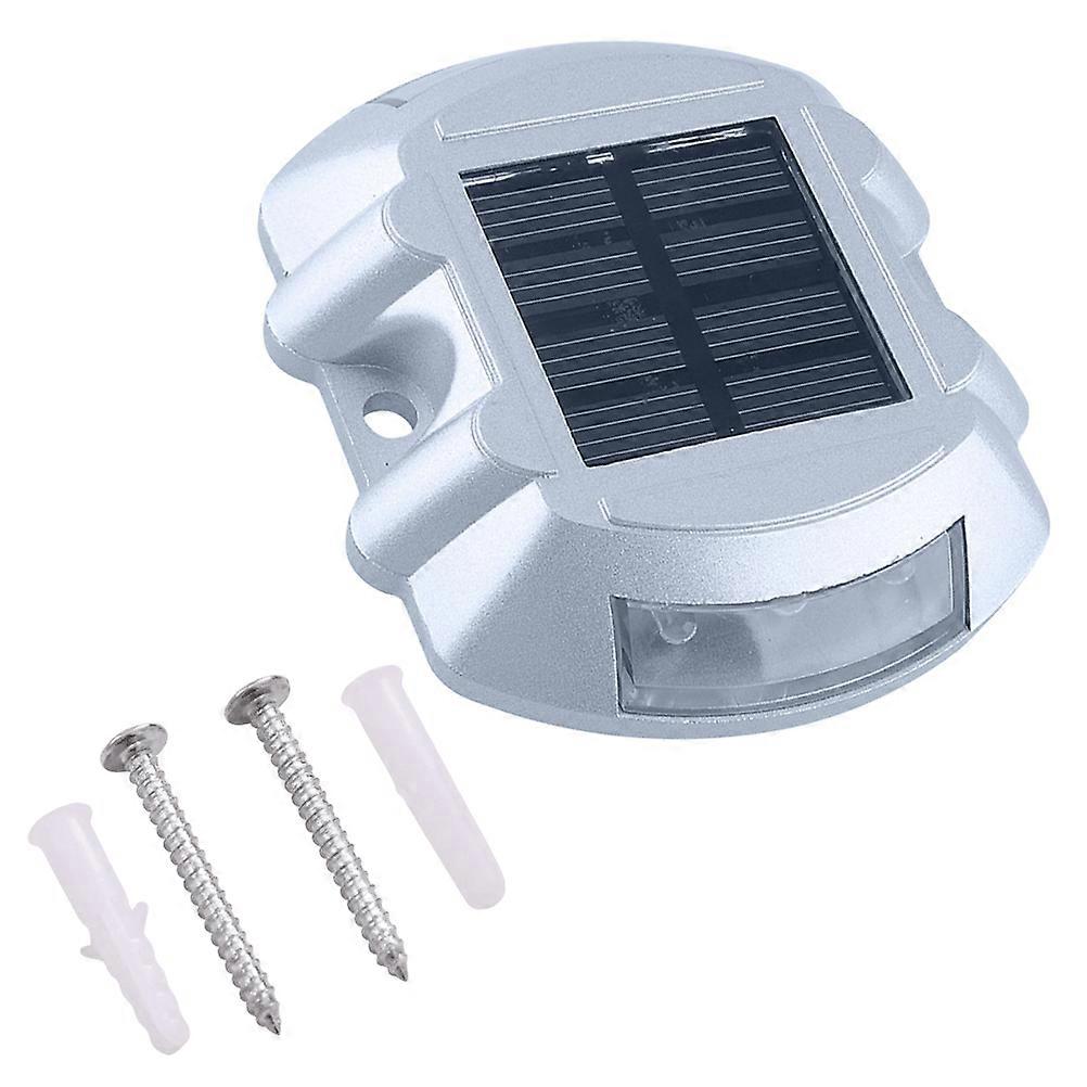 Solar Security Light LED Road Studs for Lighting Use Silver Patio Lights