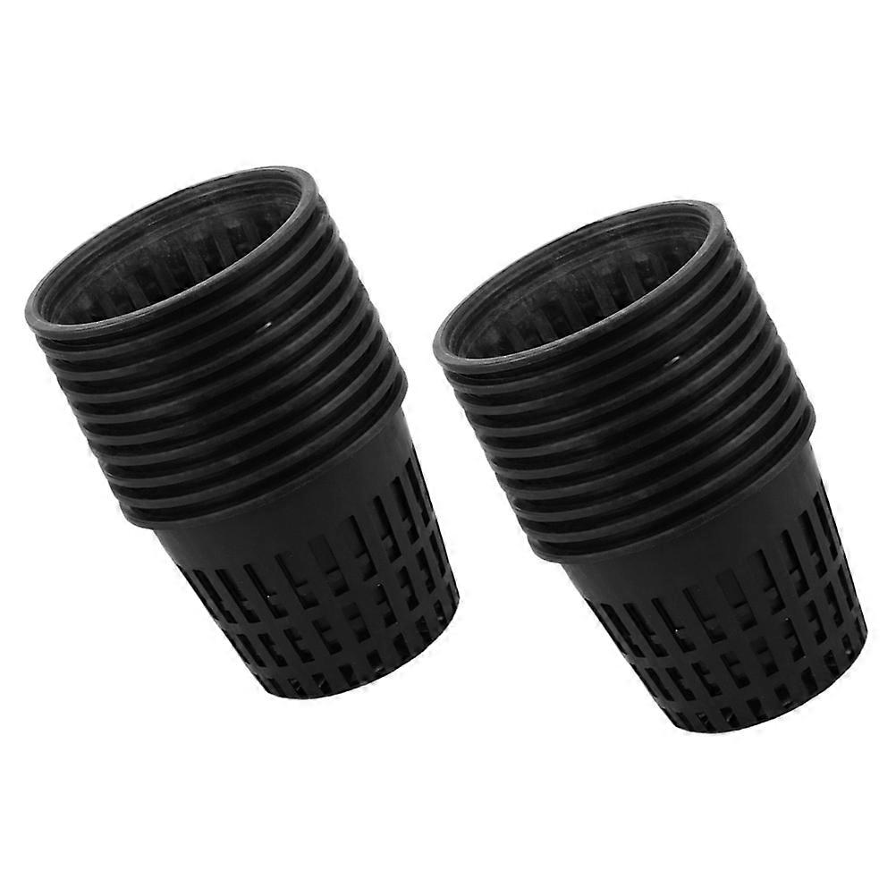 50 Plastic Black Net Cups for Hydroponic Planting Baskets Structure 50 Count