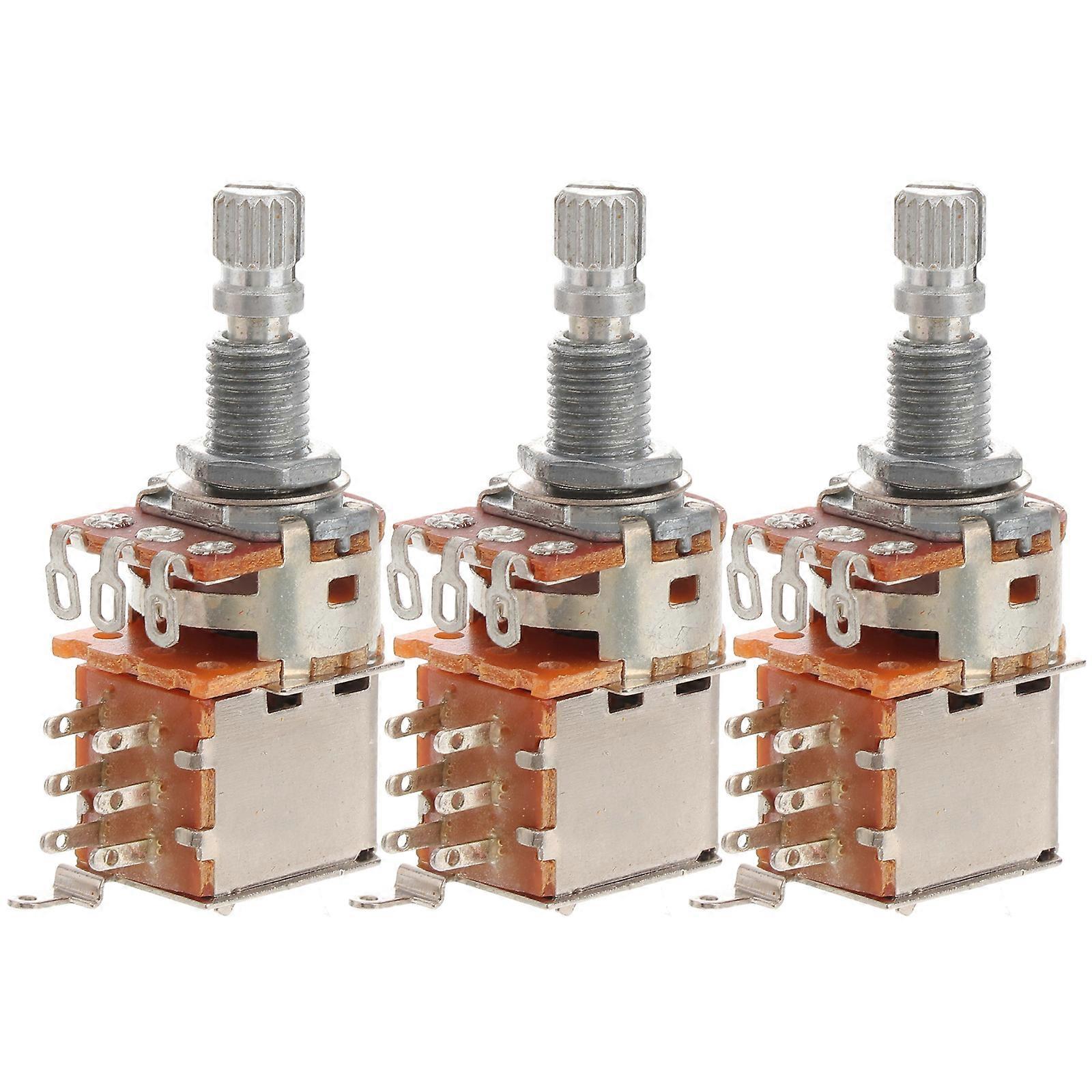B500k Guitar Control Potentiometer Push Pull for Durable Use 9Pcs