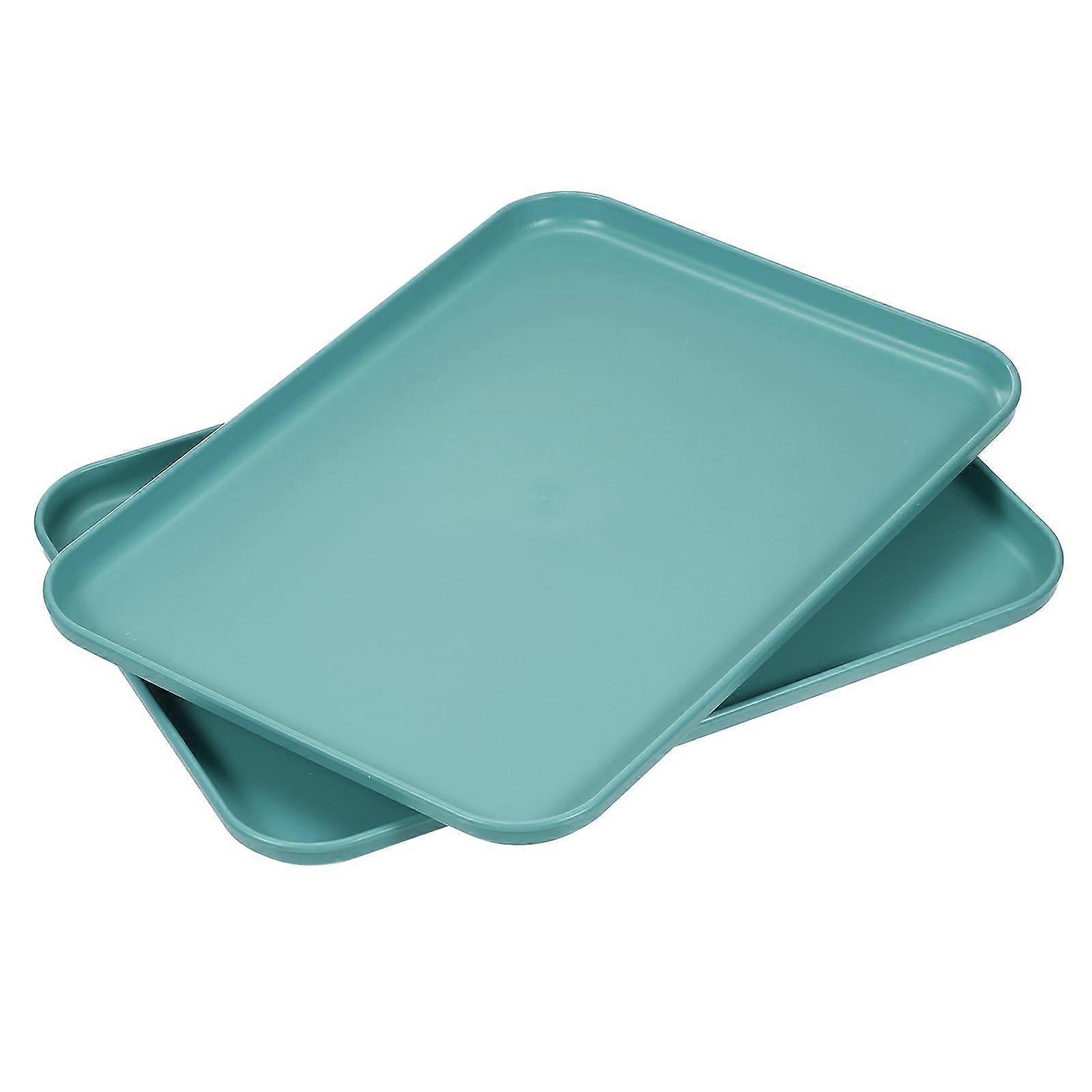 Wheat Straw Serving Trays Set of 3, EcoFriendly Rectangular Plates, Microwave and Dishwasher Safe