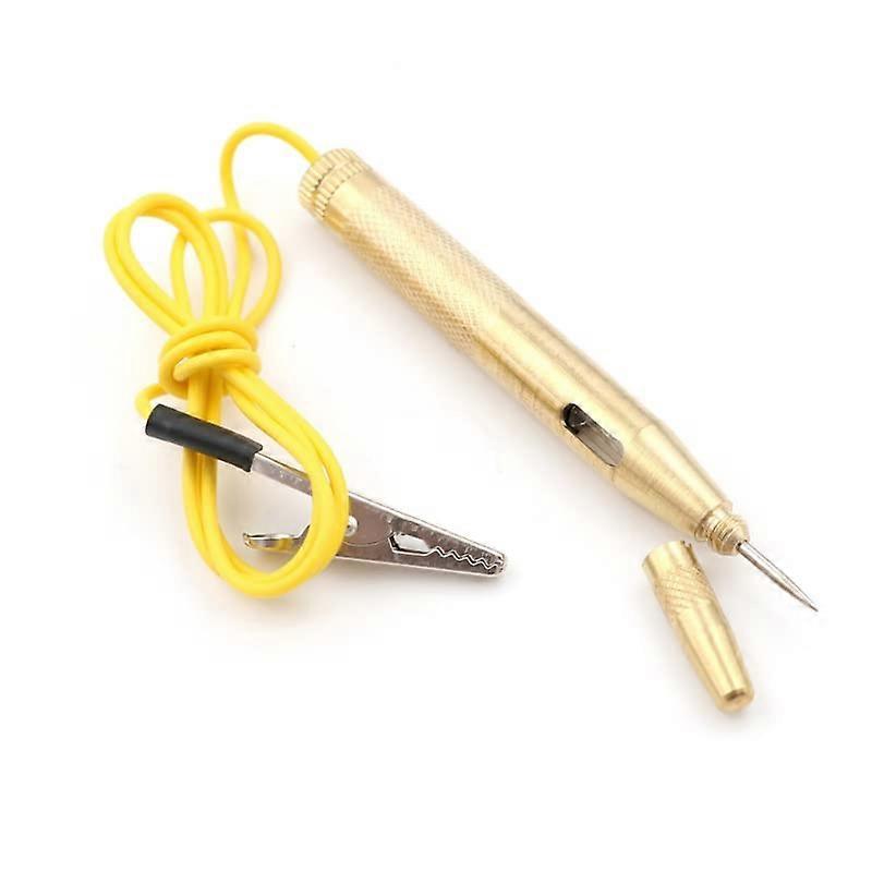 Voltage Tester DC 6V 12V 24V Copper Test Light Pen for Cars Automotive Circuit Detection