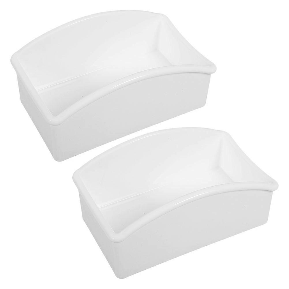 6Pcs Tea Bag Organizer Box Acrylic for Tea Bag Storage White