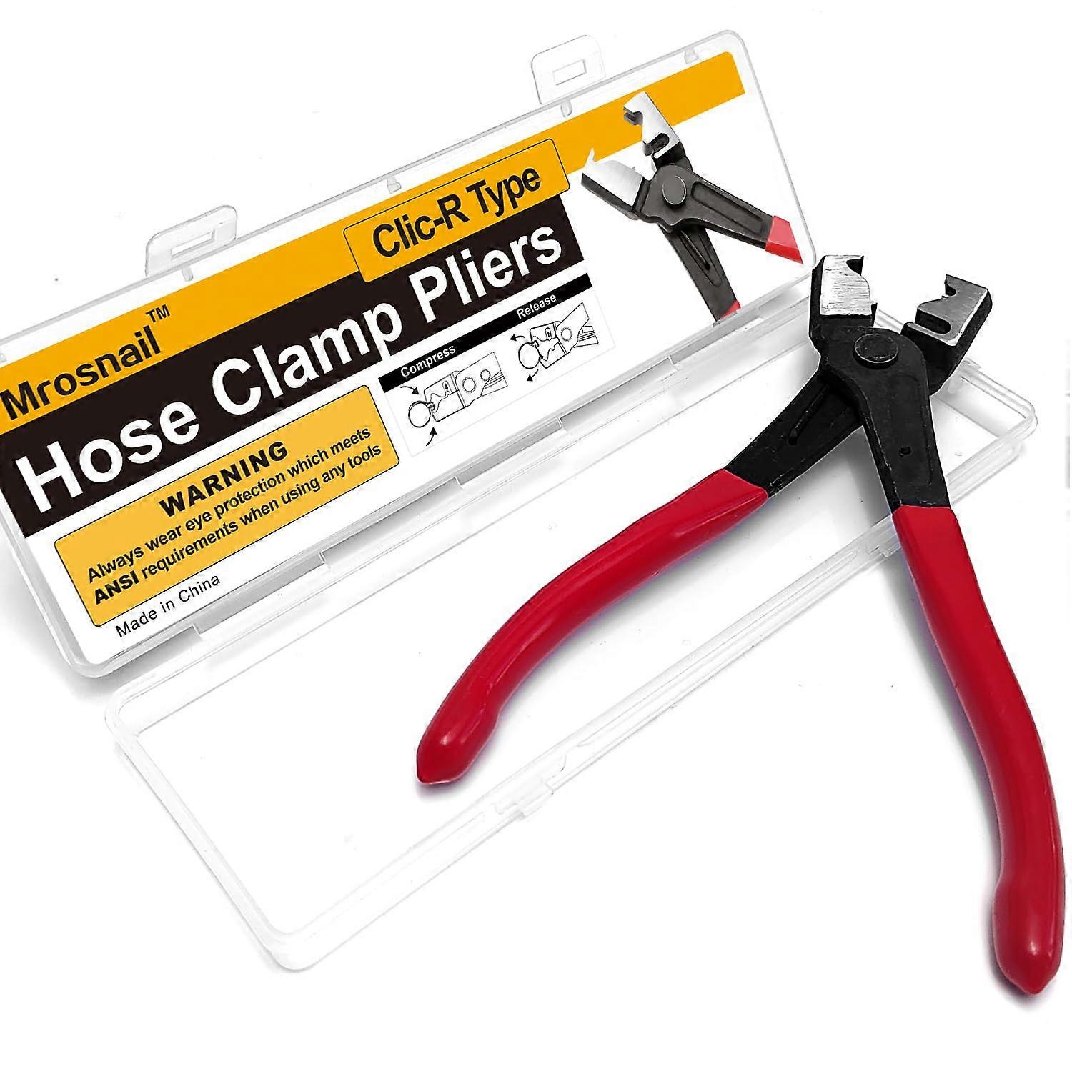 Hose Clamp Pliers CV Boot Clamp Tool for Clic and ClicR, HeavyDuty Forged Steel, NonSlip Grip