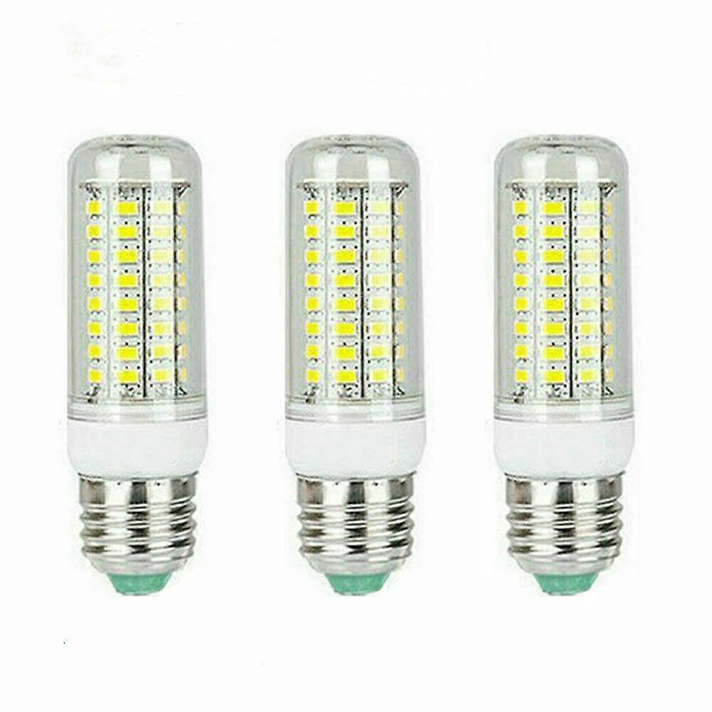 3 Pack E27 15W LED Corn Bulbs Cool White 72 LEDs SMD5730 Energy Saving 360 Degree Lighting
