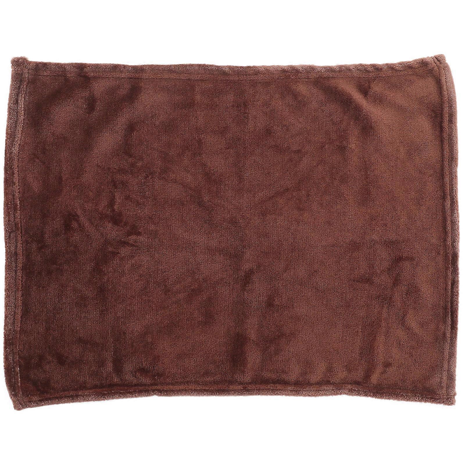 Pet Blanket Cozy Towel for Warming Use 3Pcs Coffee Solid Color