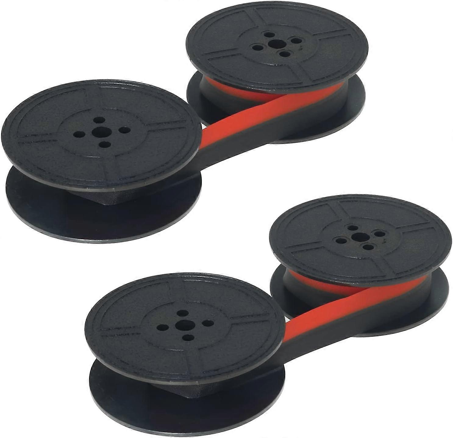 2pcs Twin Spool Typewriter Ribbon Black Red Universal Typewriter Ribbon Replacement for Most Typewriter