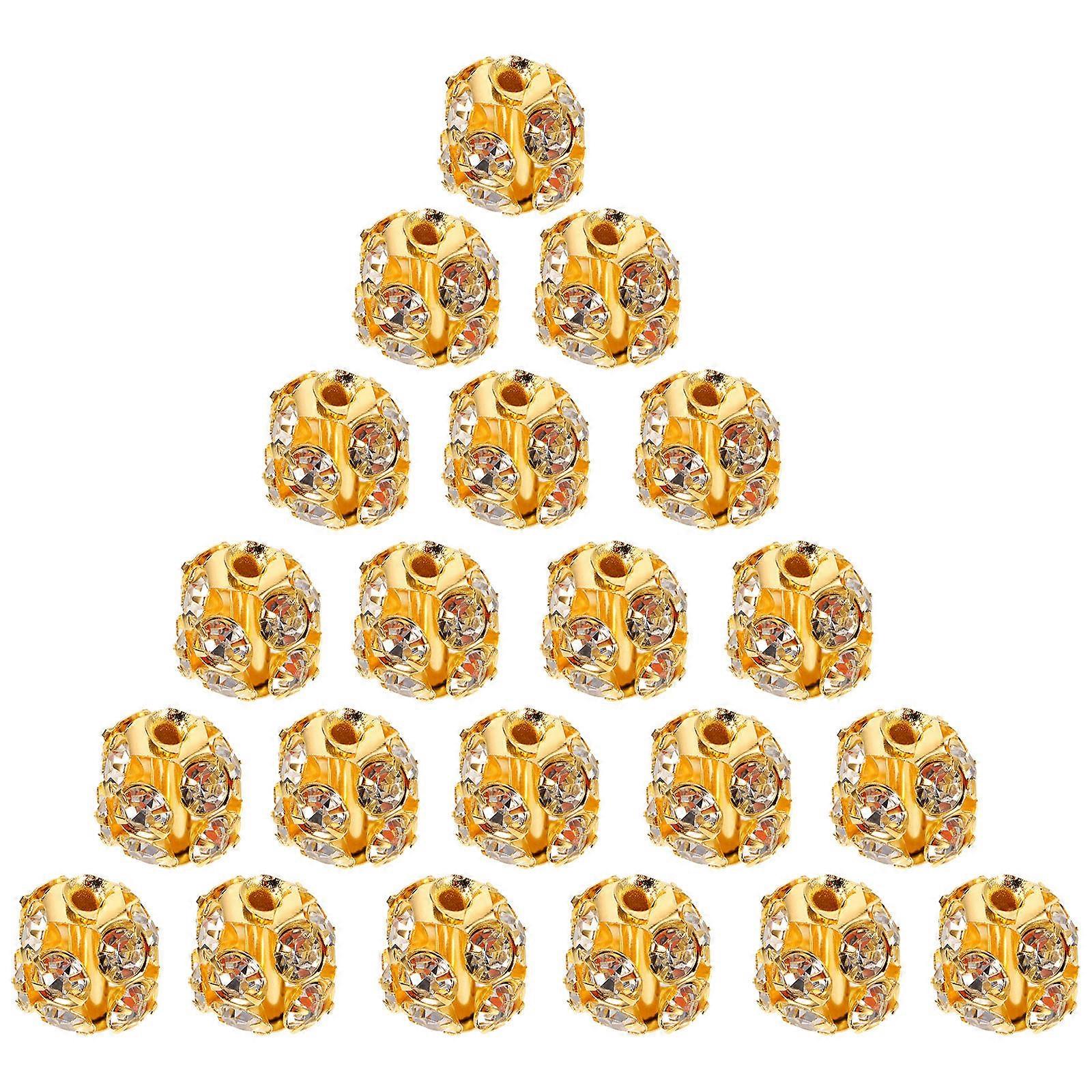 Loose Beads Rhinestone Beads for Jewelry Making 90Pcs Kit