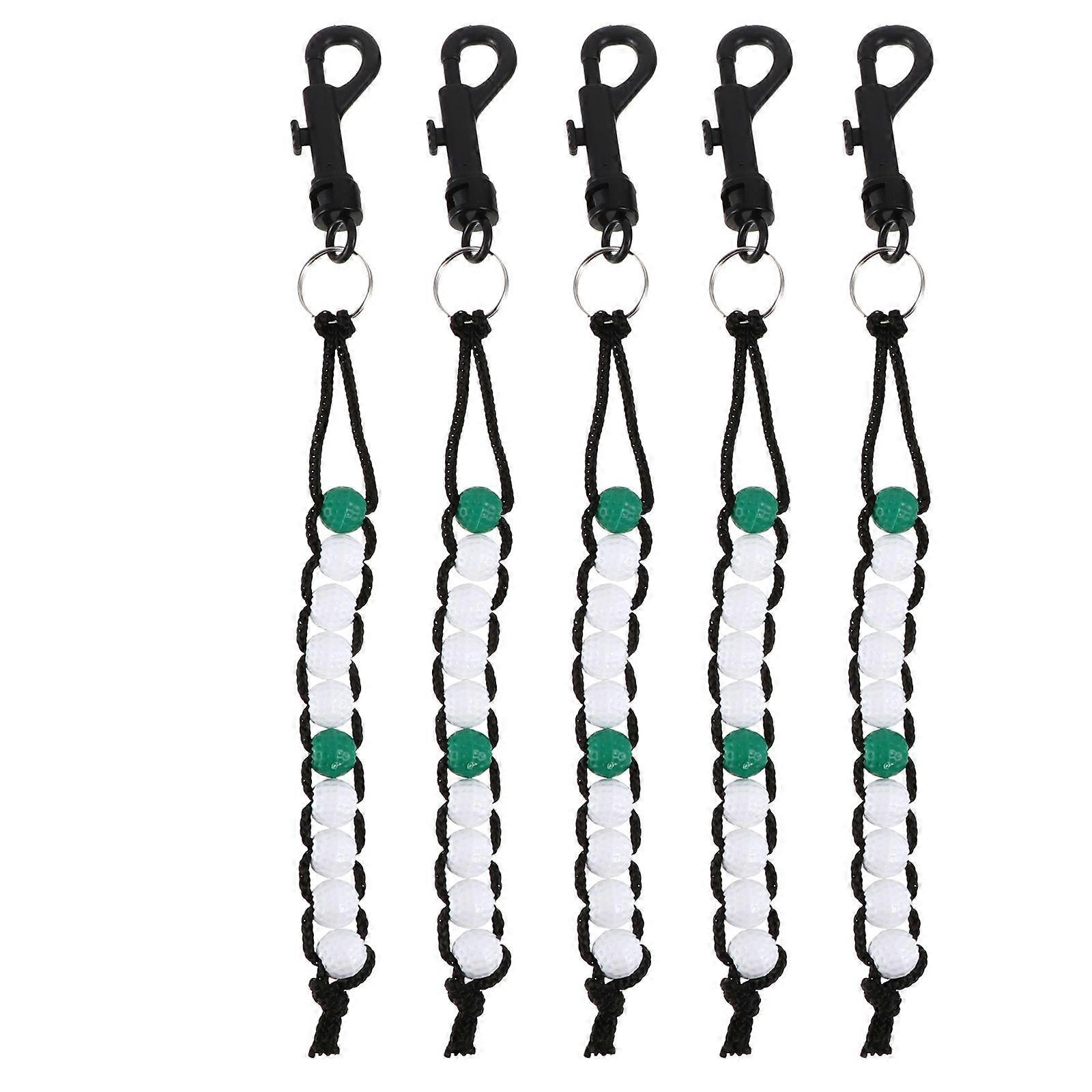 Beads Score Counter Handheld Score Keeper Plastic Material Golfing Score 5Pcs
