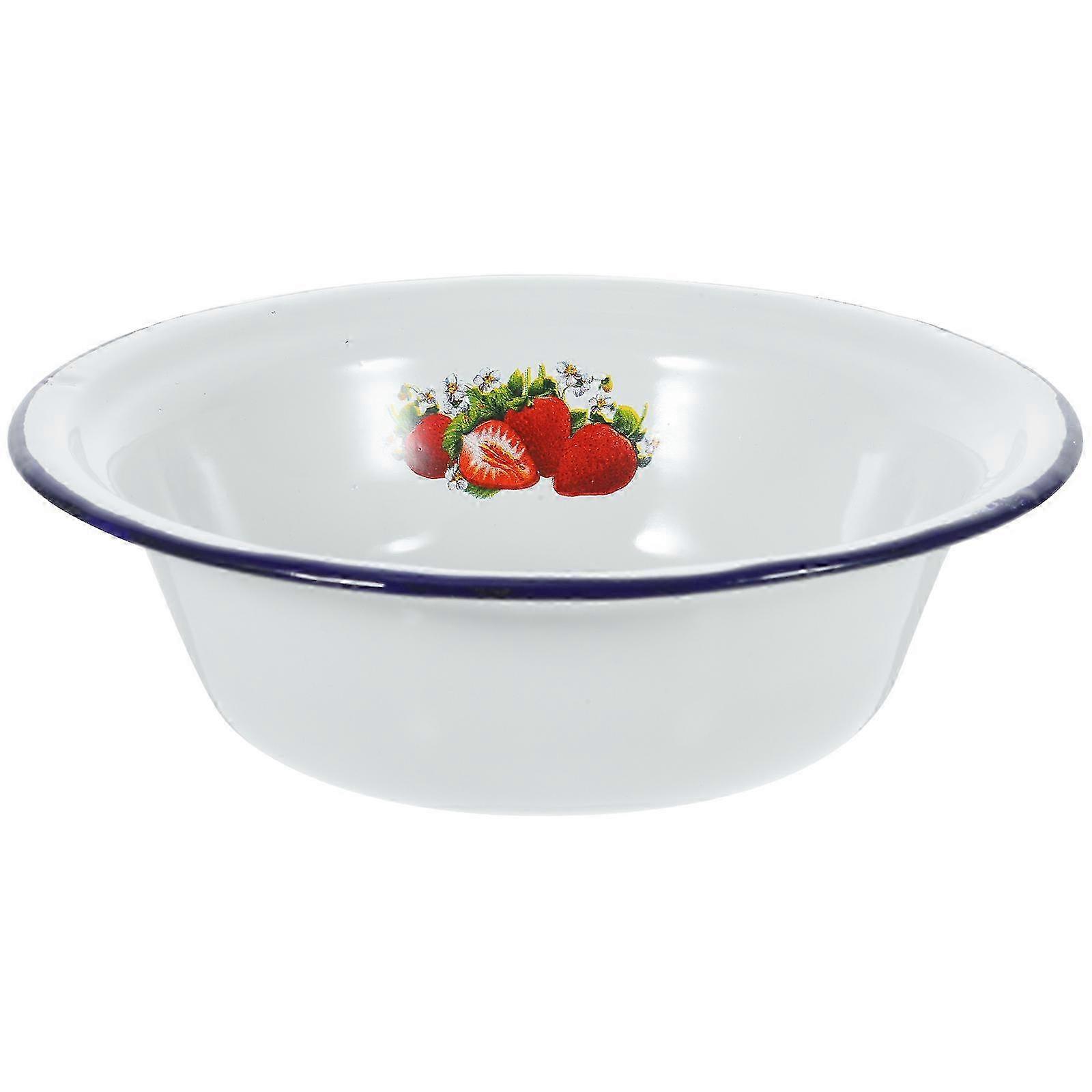 2025 Old-fashioned Enamel Basin Multipurpose Washing Basin Enamel Storage Basin