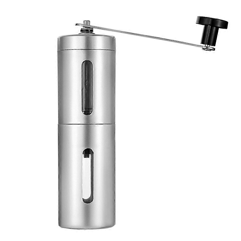 Bean Machine Manual Coffee Grinder for Coffee Grinding Silver
