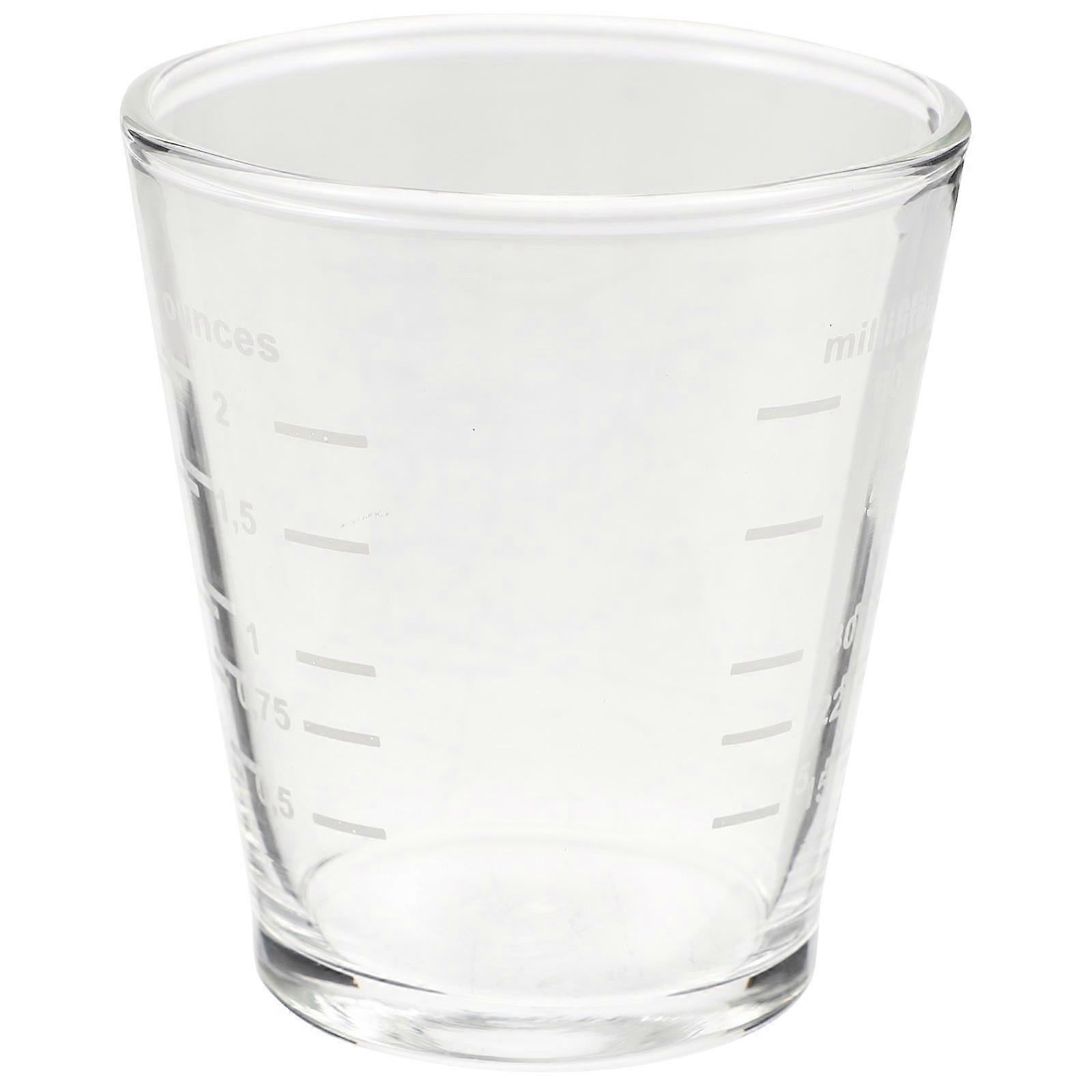 Multi-Functional Glass Coffee Cup Cylindrical Shape Hotel Use 6.8X6CM White 1Pcs